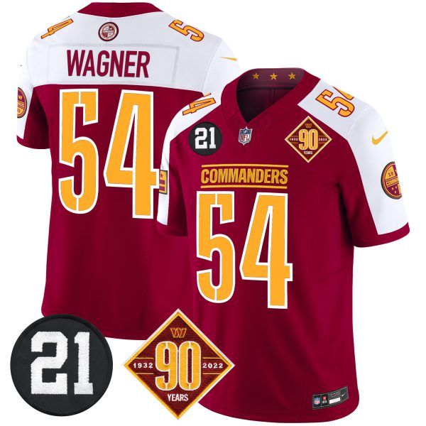 Men's Washington Commanders 90th & Sean Taylor Patch Vapor Limited Jersey - All Stitched - Image 5