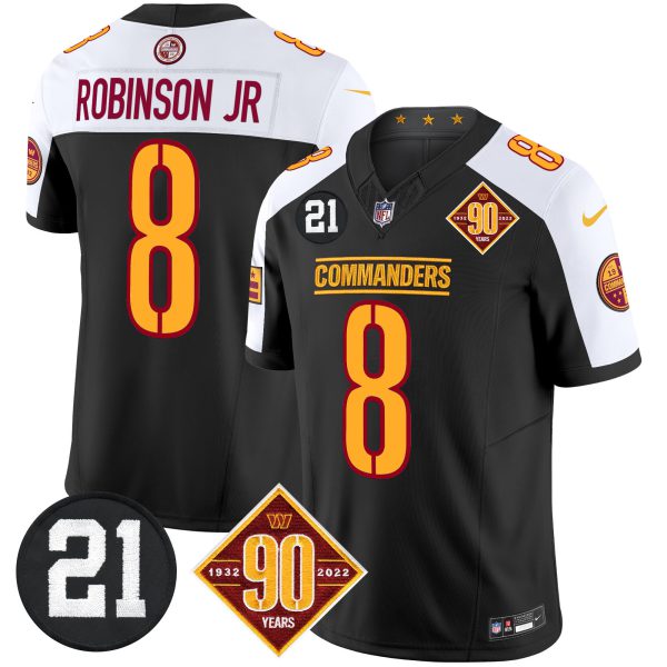 Men's Washington Commanders 90th & Sean Taylor Patch Vapor Limited Jersey - All Stitched - Image 11