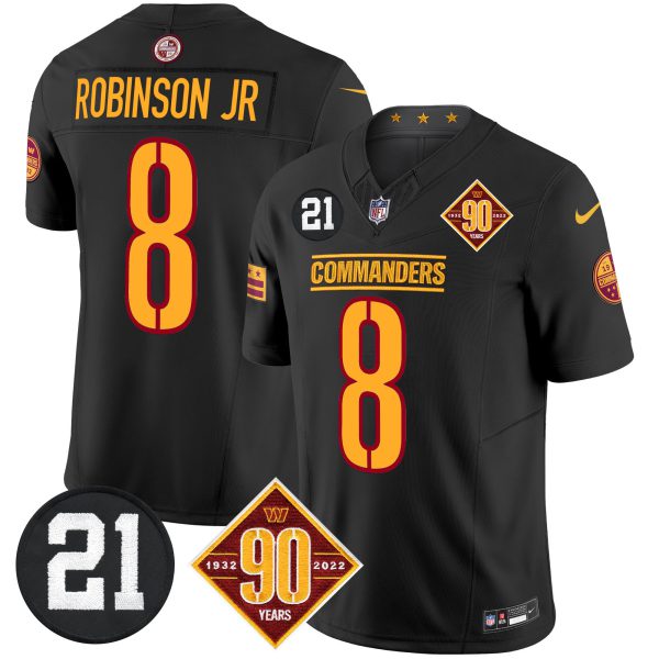 Men's Washington Commanders 90th & Sean Taylor Patch Vapor Limited Jersey - All Stitched - Image 19