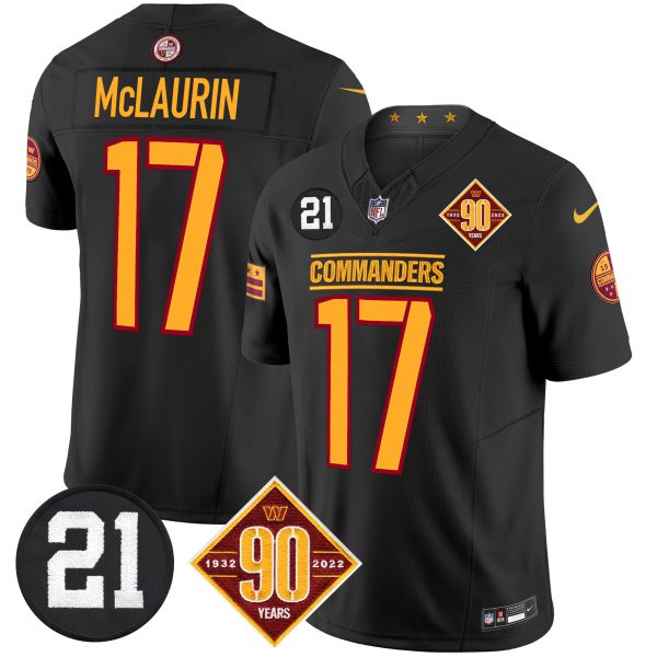 Men's Washington Commanders 90th & Sean Taylor Patch Vapor Limited Jersey - All Stitched - Image 22