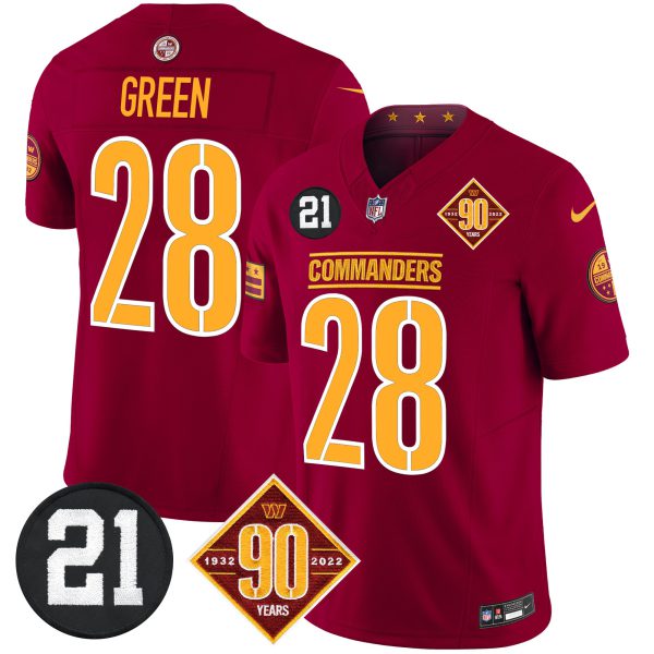 Men's Washington Commanders 90th & Sean Taylor Patch Vapor Limited Jersey - All Stitched - Image 31