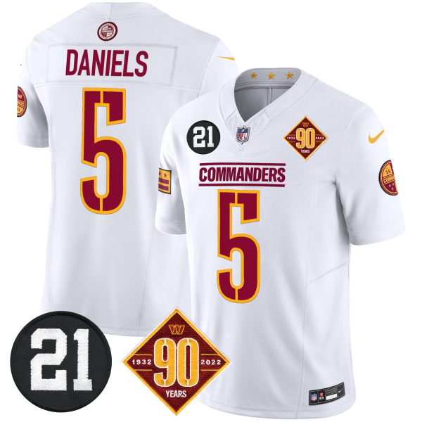 Men's Washington Commanders 90th & Sean Taylor Patch Vapor Limited Jersey - All Stitched - Image 33
