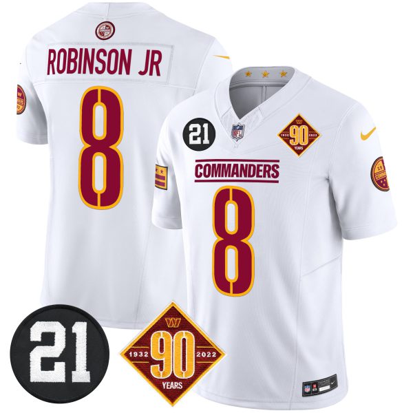 Men's Washington Commanders 90th & Sean Taylor Patch Vapor Limited Jersey - All Stitched - Image 35
