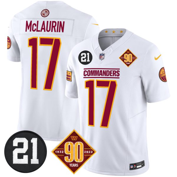 Men's Washington Commanders 90th & Sean Taylor Patch Vapor Limited Jersey - All Stitched - Image 38