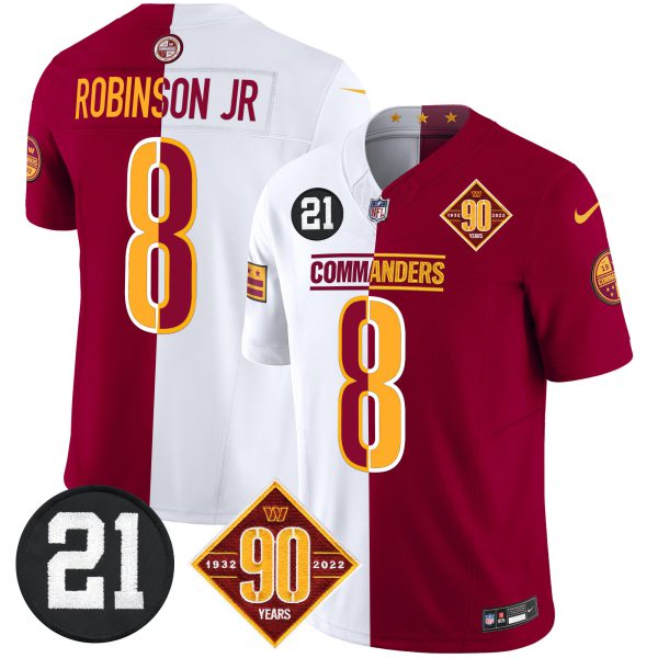 Men's Washington Commanders 90th & Sean Taylor Patch Vapor Limited Jersey - All Stitched - Image 43