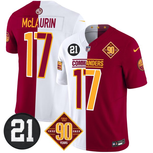 Men's Washington Commanders 90th & Sean Taylor Patch Vapor Limited Jersey - All Stitched - Image 46
