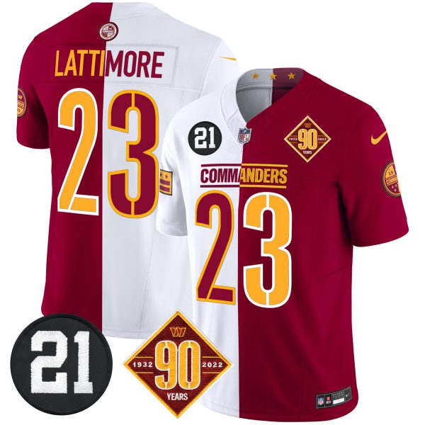 Men's Washington Commanders 90th & Sean Taylor Patch Vapor Limited Jersey - All Stitched - Image 48