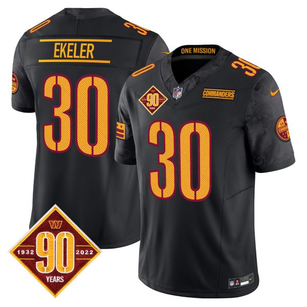 Men's Washington Commanders 90th Anniversary Vapor Limited Jersey V4 - All Stitched - Image 3