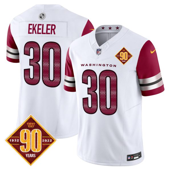 Men's Washington Commanders 90th Anniversary Vapor Limited Jersey V4 - All Stitched - Image 10