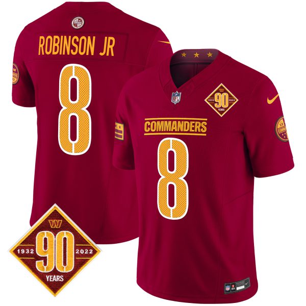 Men's Washington Commanders 90th Anniversary Vapor Limited Jersey V4 - All Stitched - Image 30
