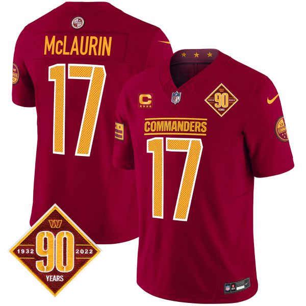 Men's Washington Commanders 90th Anniversary Vapor Limited Jersey V4 - All Stitched - Image 33