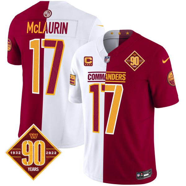 Men's Washington Commanders 90th Anniversary Vapor Limited Jersey V4 - All Stitched - Image 40