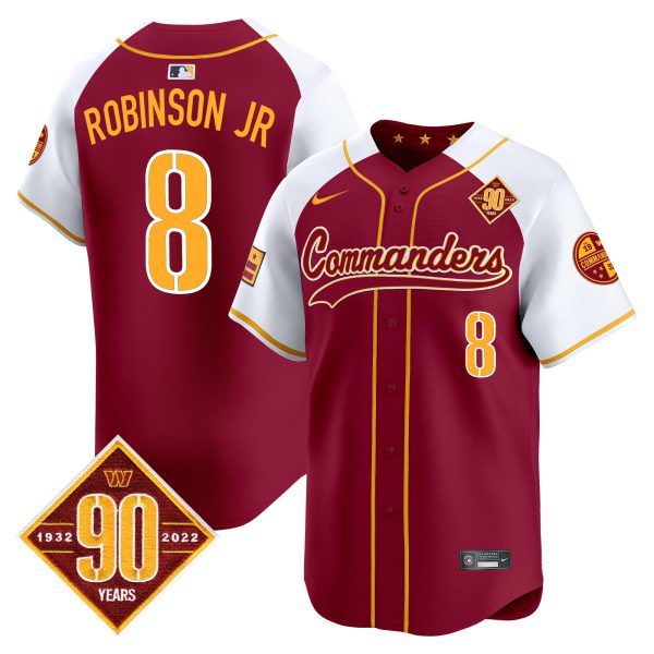 Men's Washington Commanders 90th Anniversary Patch Vapor Premier Limited Jersey - All Stitched - Image 2