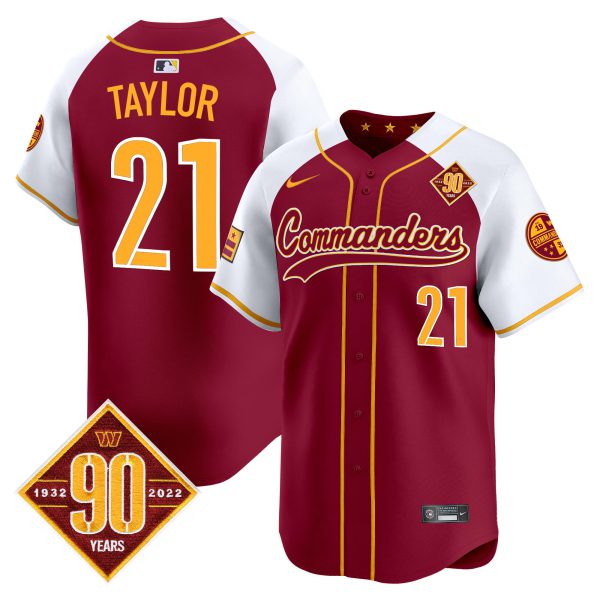 Men's Washington Commanders 90th Anniversary Patch Vapor Premier Limited Jersey - All Stitched - Image 6