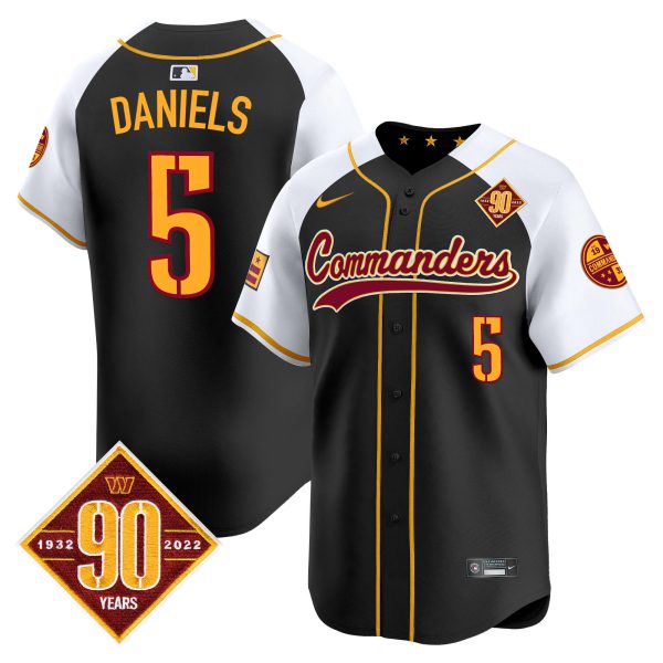 Men's Washington Commanders 90th Anniversary Patch Vapor Premier Limited Jersey - All Stitched - Image 9
