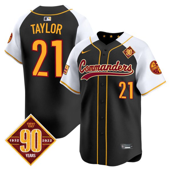 Men's Washington Commanders 90th Anniversary Patch Vapor Premier Limited Jersey - All Stitched - Image 14
