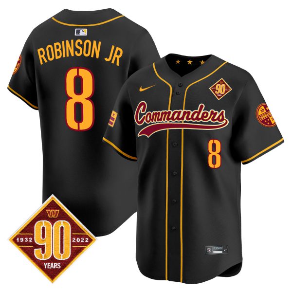Men's Washington Commanders 90th Anniversary Patch Vapor Premier Limited Jersey - All Stitched - Image 18