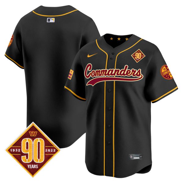 Men's Washington Commanders 90th Anniversary Patch Vapor Premier Limited Jersey - All Stitched - Image 24