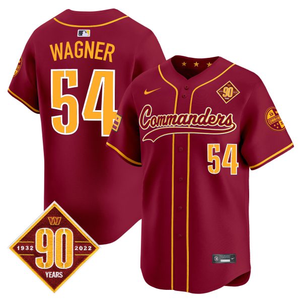 Men's Washington Commanders 90th Anniversary Patch Vapor Premier Limited Jersey - All Stitched - Image 28