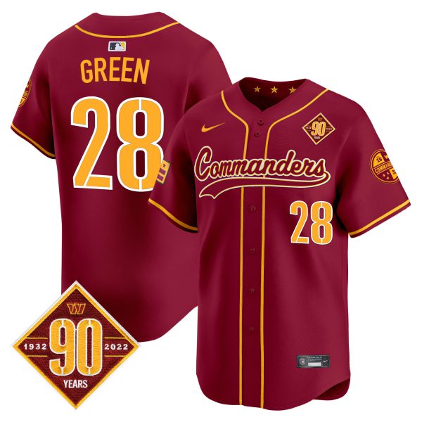 Men's Washington Commanders 90th Anniversary Patch Vapor Premier Limited Jersey - All Stitched - Image 31