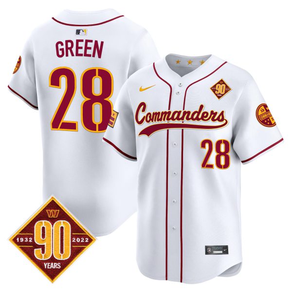 Men's Washington Commanders 90th Anniversary Patch Vapor Premier Limited Jersey - All Stitched - Image 39