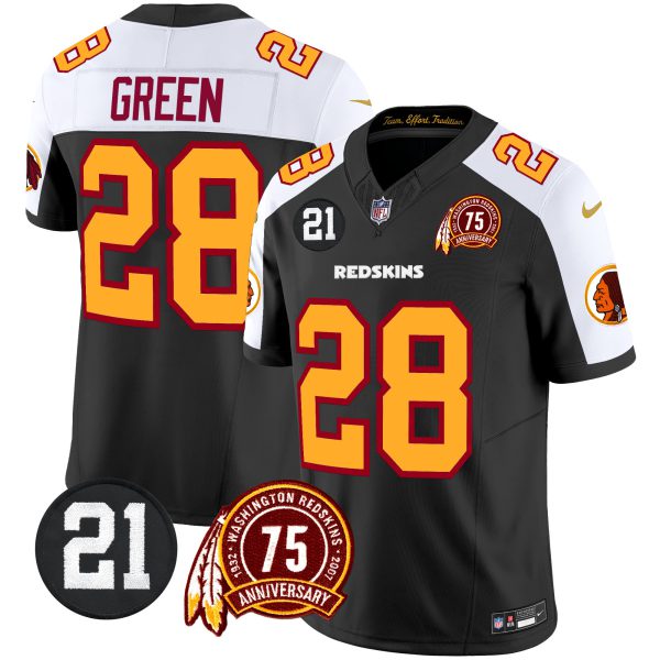 Men's Washington Redskins 75th & Sean Taylor Patch Vapor Limited Jersey - All Stitched - Image 44