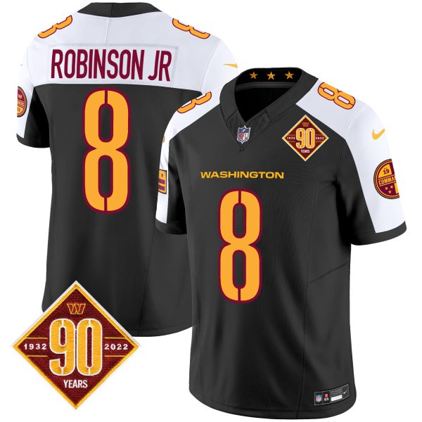 Men's Washington Commanders 90th Anniversary Patch Vapor Jersey V3 - All Stitched - Image 7