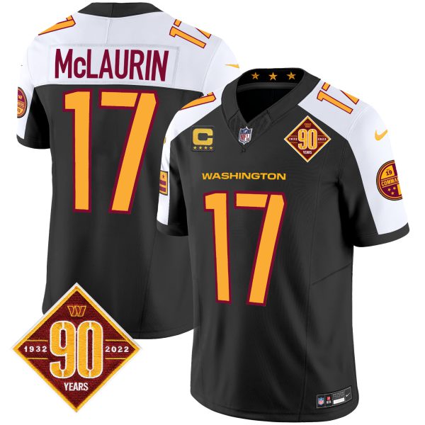 Men's Washington Commanders 90th Anniversary Patch Vapor Jersey V3 - All Stitched - Image 8
