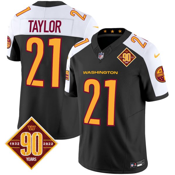 Men's Washington Commanders 90th Anniversary Patch Vapor Jersey V3 - All Stitched - Image 9