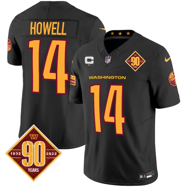 Men's Washington Commanders 90th Anniversary Patch Vapor Jersey V3 - All Stitched - Image 11