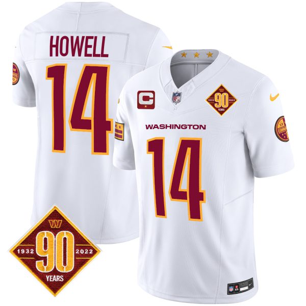 Men's Washington Commanders 90th Anniversary Patch Vapor Jersey V3 - All Stitched - Image 21
