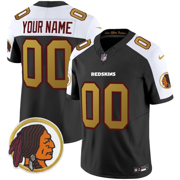 Washington Redskins Throwback Vapor Limited Custom Jersey - All Stitched - Image 2