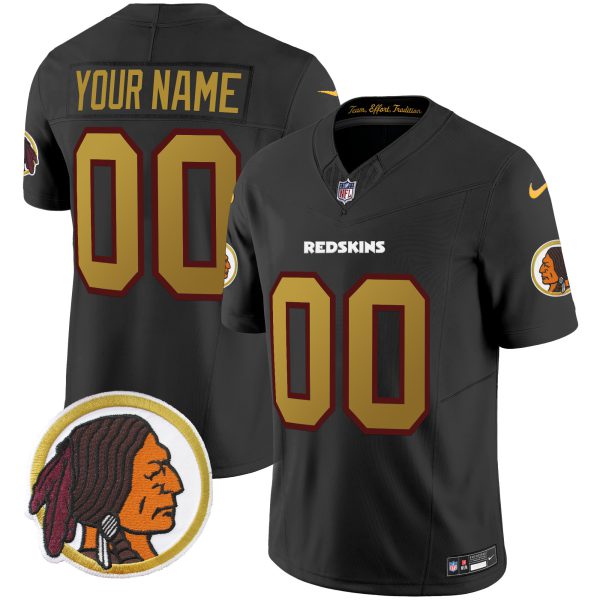 Washington Redskins Throwback Vapor Limited Custom Jersey - All Stitched - Image 3