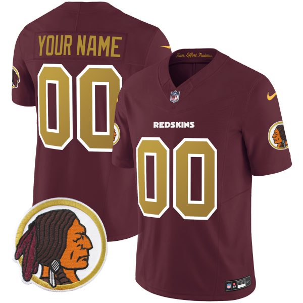 Washington Redskins Throwback Vapor Limited Custom Jersey - All Stitched - Image 4