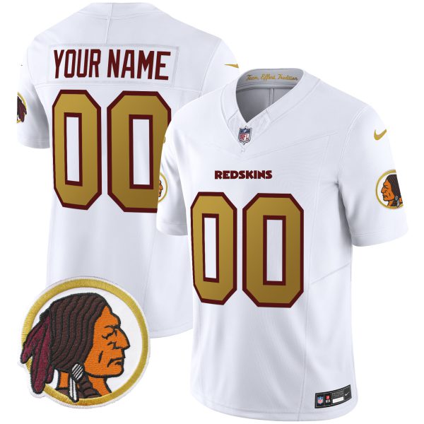 Washington Redskins Throwback Vapor Limited Custom Jersey - All Stitched - Image 5