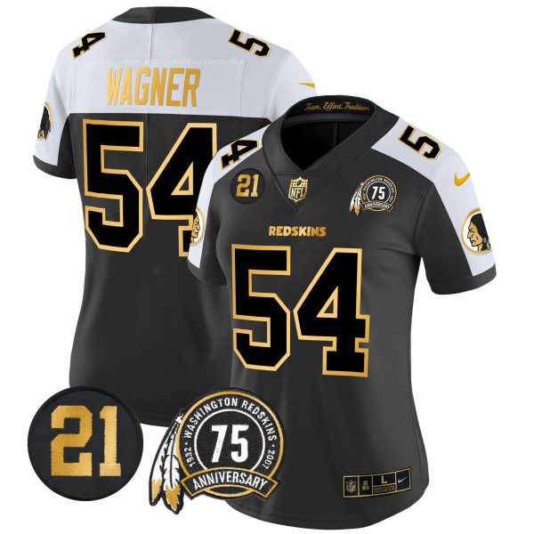 Women's Washington Redskins 75th & Sean Taylor Patch Gold Vapor Limited Jersey - All Stitched - Image 5