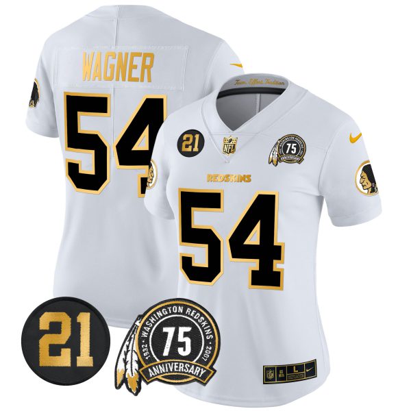 Women's Washington Redskins 75th & Sean Taylor Patch Gold Vapor Limited Jersey - All Stitched - Image 13
