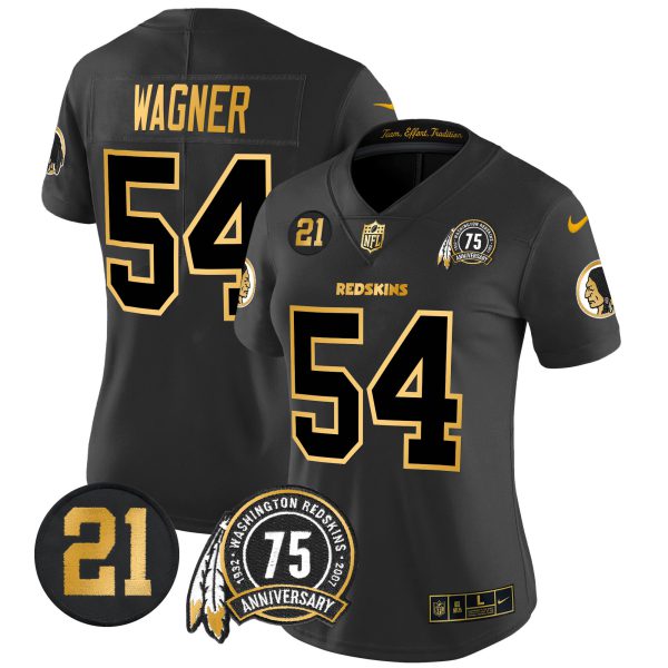 Women's Washington Redskins 75th & Sean Taylor Patch Gold Vapor Limited Jersey - All Stitched - Image 21