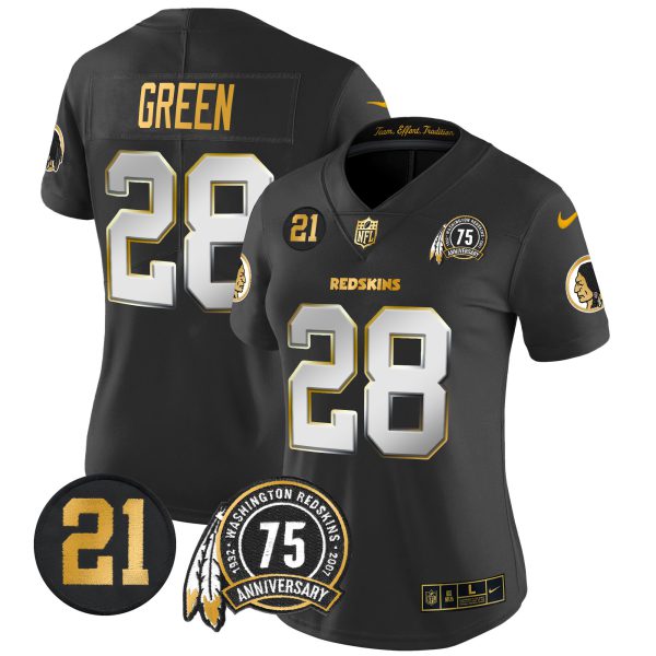 Women's Washington Redskins 75th & Sean Taylor Patch Gold Vapor Limited Jersey - All Stitched - Image 31