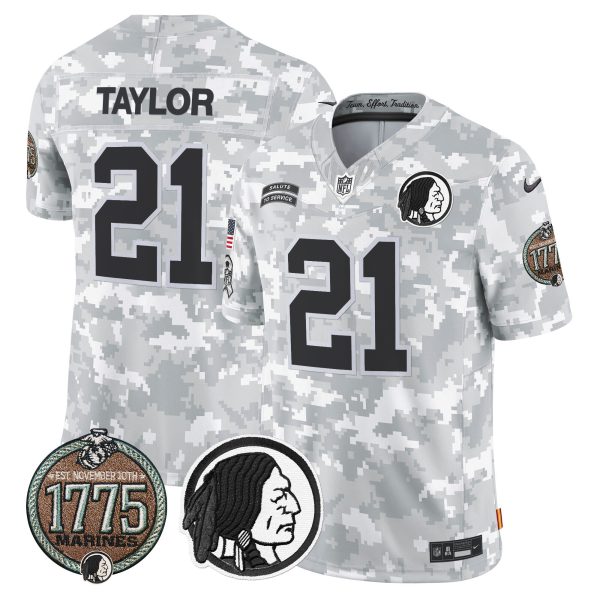 Men's Washington Redskins 2024 Salute to Service Establishment Year Patch Vapor Limited Jersey - All Stitched - Image 6