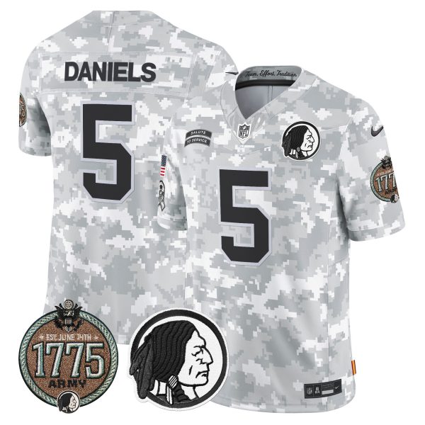 Men's Washington Redskins 2024 Salute to Service Establishment Year Patch Vapor Limited Jersey - All Stitched - Image 10