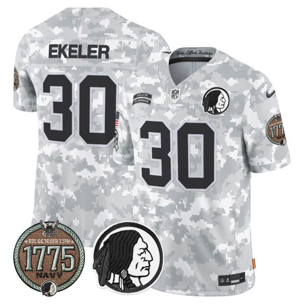 Men's Washington Redskins 2024 Salute to Service Establishment Year Patch Vapor Limited Jersey - All Stitched - Image 21