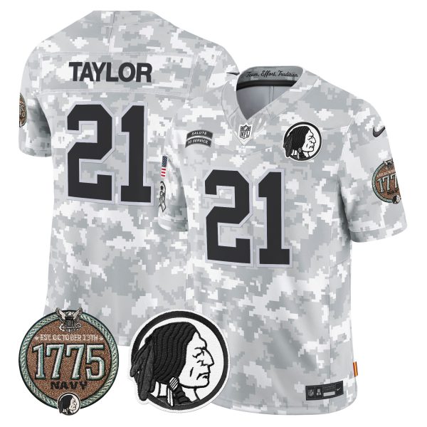 Men's Washington Redskins 2024 Salute to Service Establishment Year Patch Vapor Limited Jersey - All Stitched - Image 24