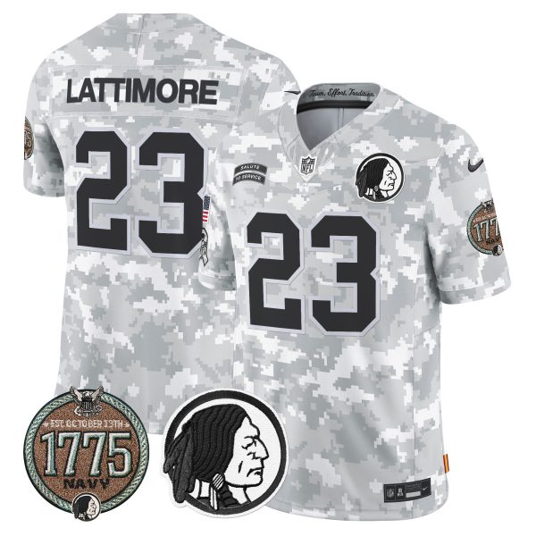 Men's Washington Redskins 2024 Salute to Service Establishment Year Patch Vapor Limited Jersey - All Stitched - Image 26