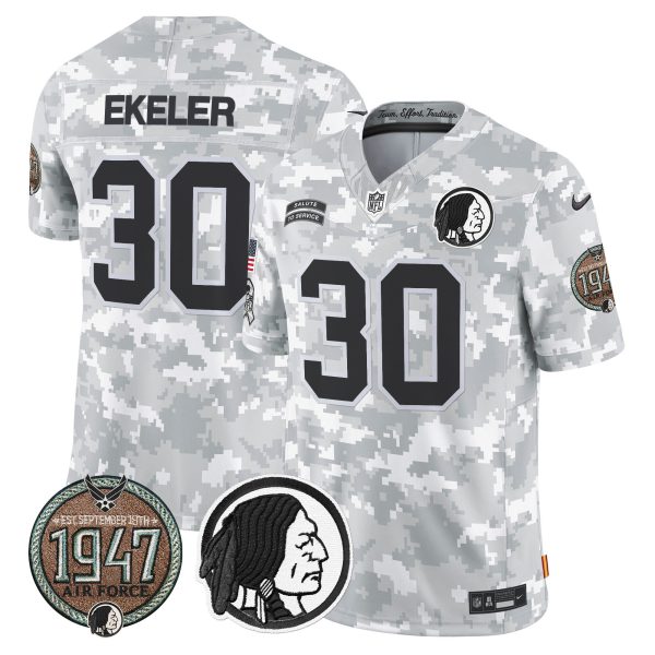 Men's Washington Redskins 2024 Salute to Service Establishment Year Patch Vapor Limited Jersey - All Stitched - Image 30