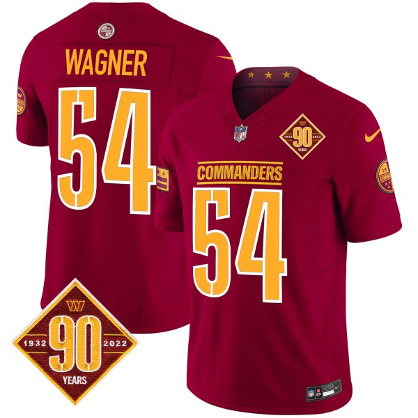 Men's Washington Commanders 90th Anniversary Patch Vapor Limited Jersey - All Stitched - Image 8