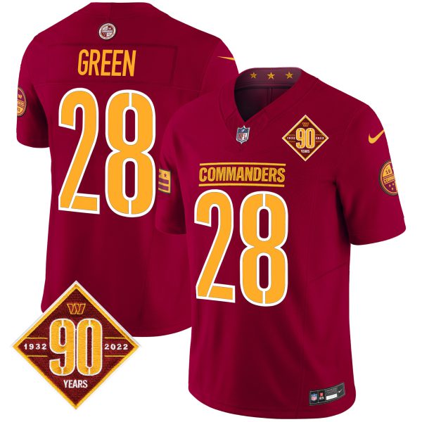 Men's Washington Commanders 90th Anniversary Patch Vapor Limited Jersey - All Stitched - Image 14