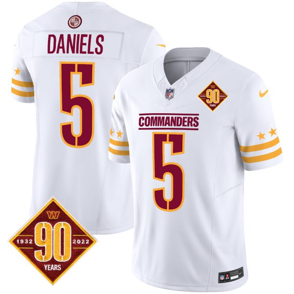 Men's Washington Commanders 90th Anniversary Patch Vapor Limited Jersey - All Stitched - Image 27