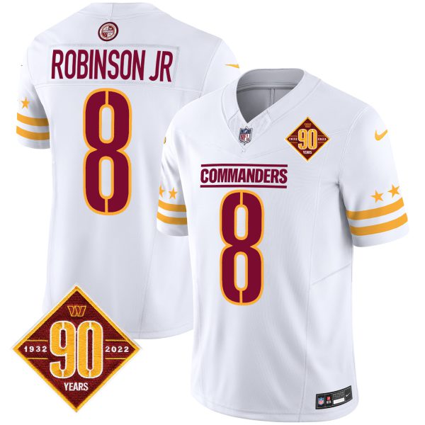Men's Washington Commanders 90th Anniversary Patch Vapor Limited Jersey - All Stitched - Image 29