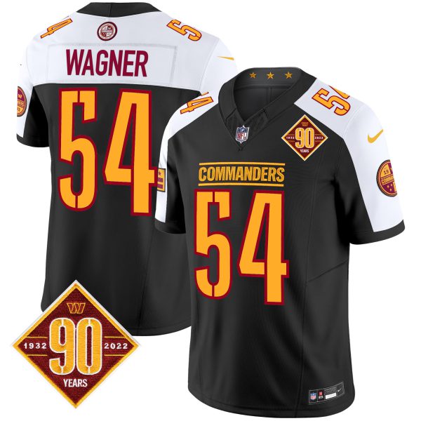 Men's Washington Commanders 90th Anniversary Patch Vapor Limited Jersey - All Stitched - Image 58